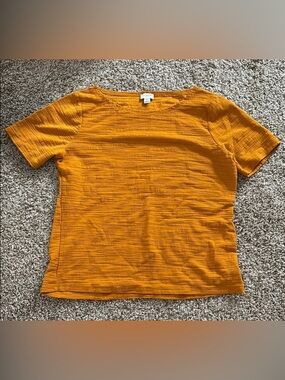 J. Crew Orange Short Sleeve Top